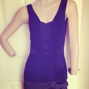 NWT Zac Posen Top Sz 10 Navy